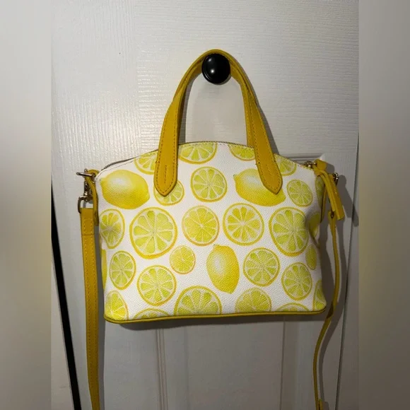 Rare Dooney & Bourke Limone Ruby Mini Crossbody Satchel With Detachable Strap - Picture 3 of 6